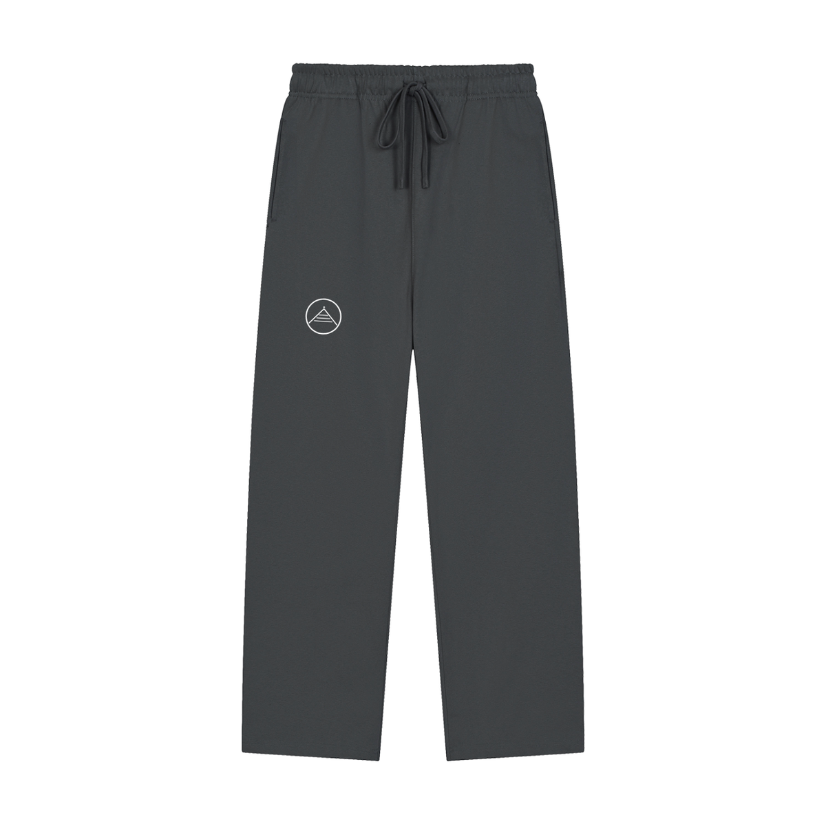 Solid Color Straight-Leg Sweatpants