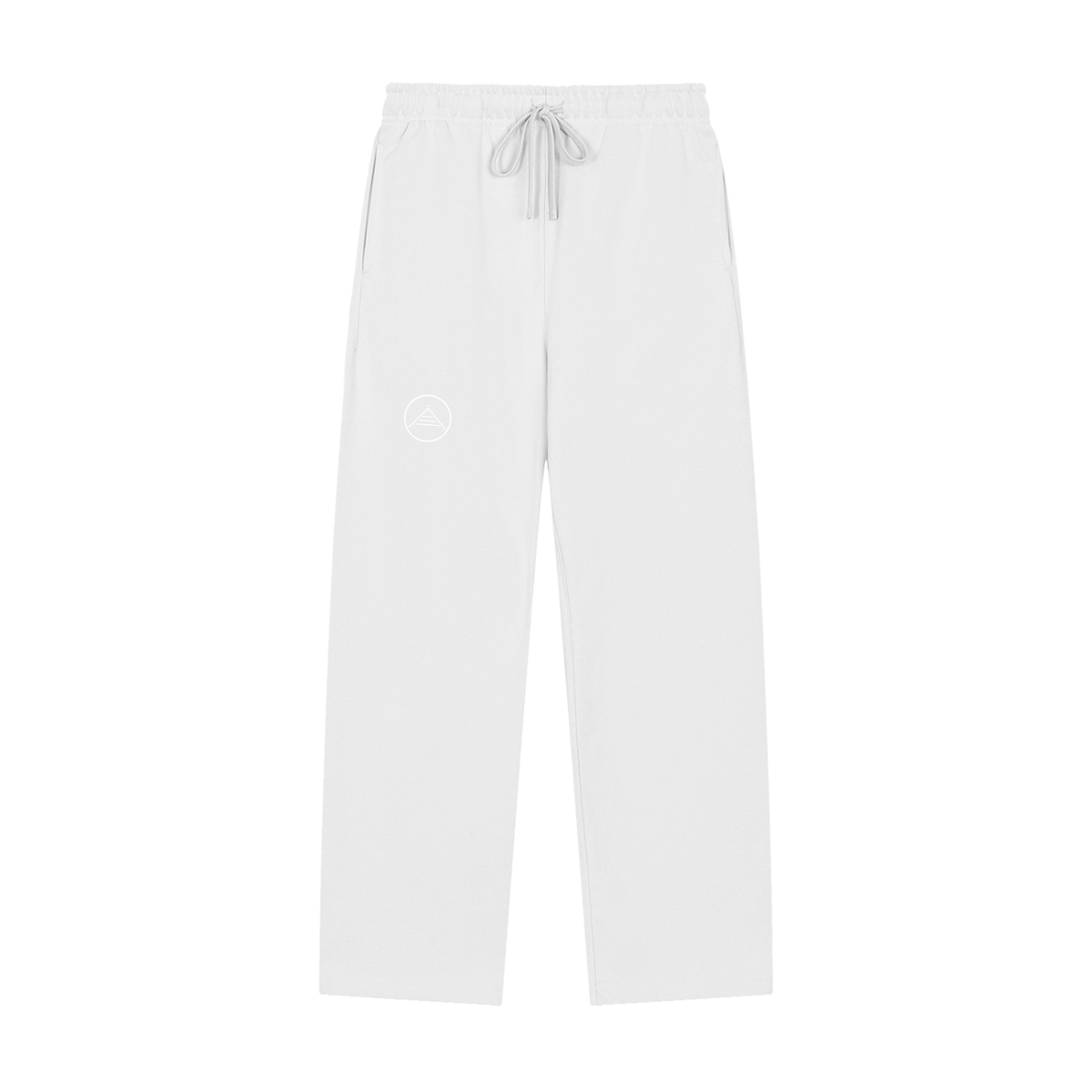 Solid Color Straight-Leg Sweatpants