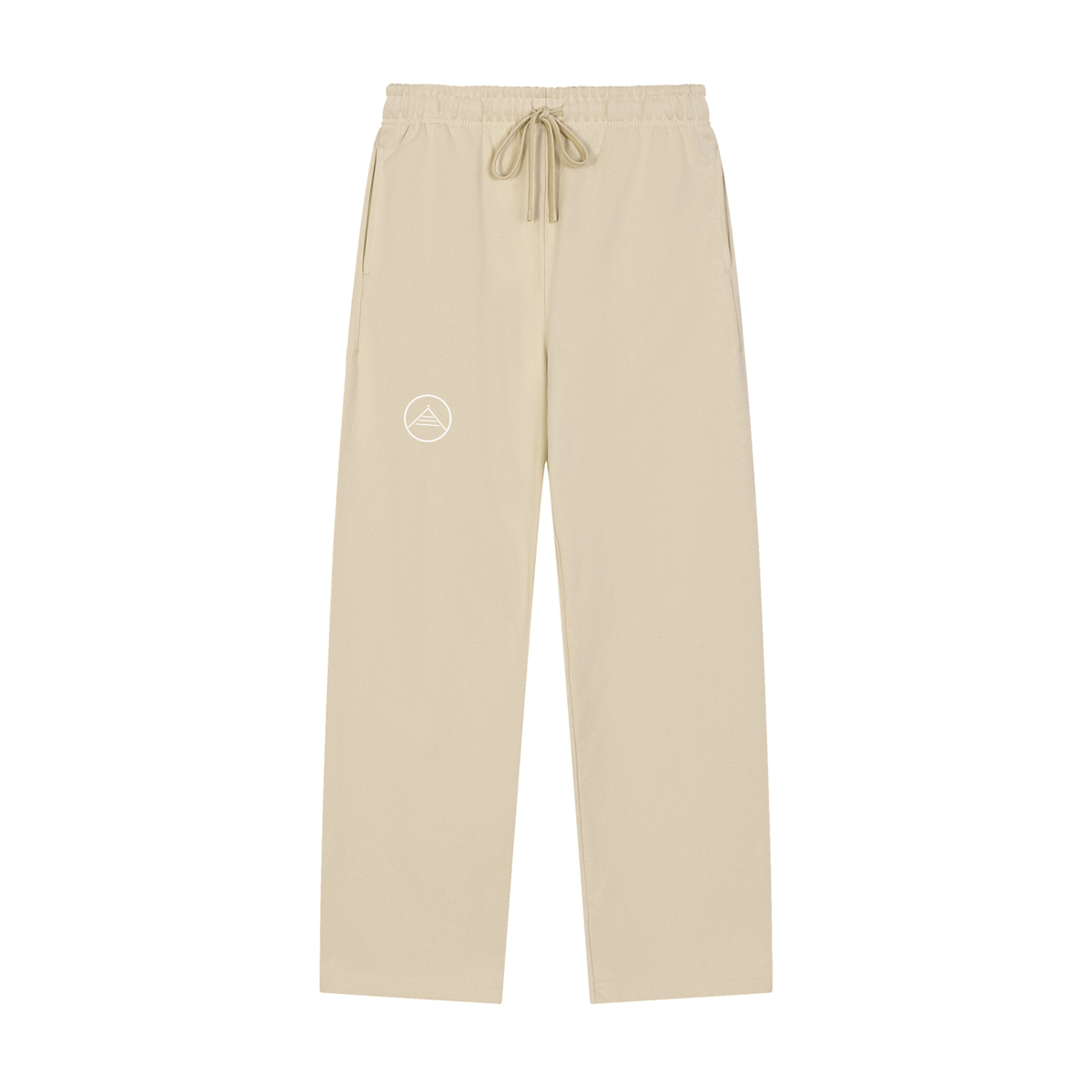 Solid Color Straight-Leg Sweatpants